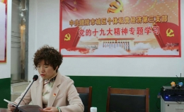 2017年11月份主题党日党支部组织学习十九大讲话精神